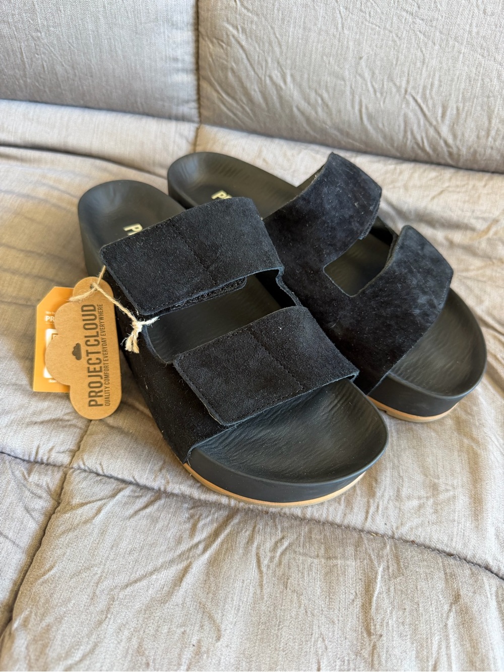 NWT Project Cloud 100% Genuine Leather Platform Sandals - Picture 5 of 9